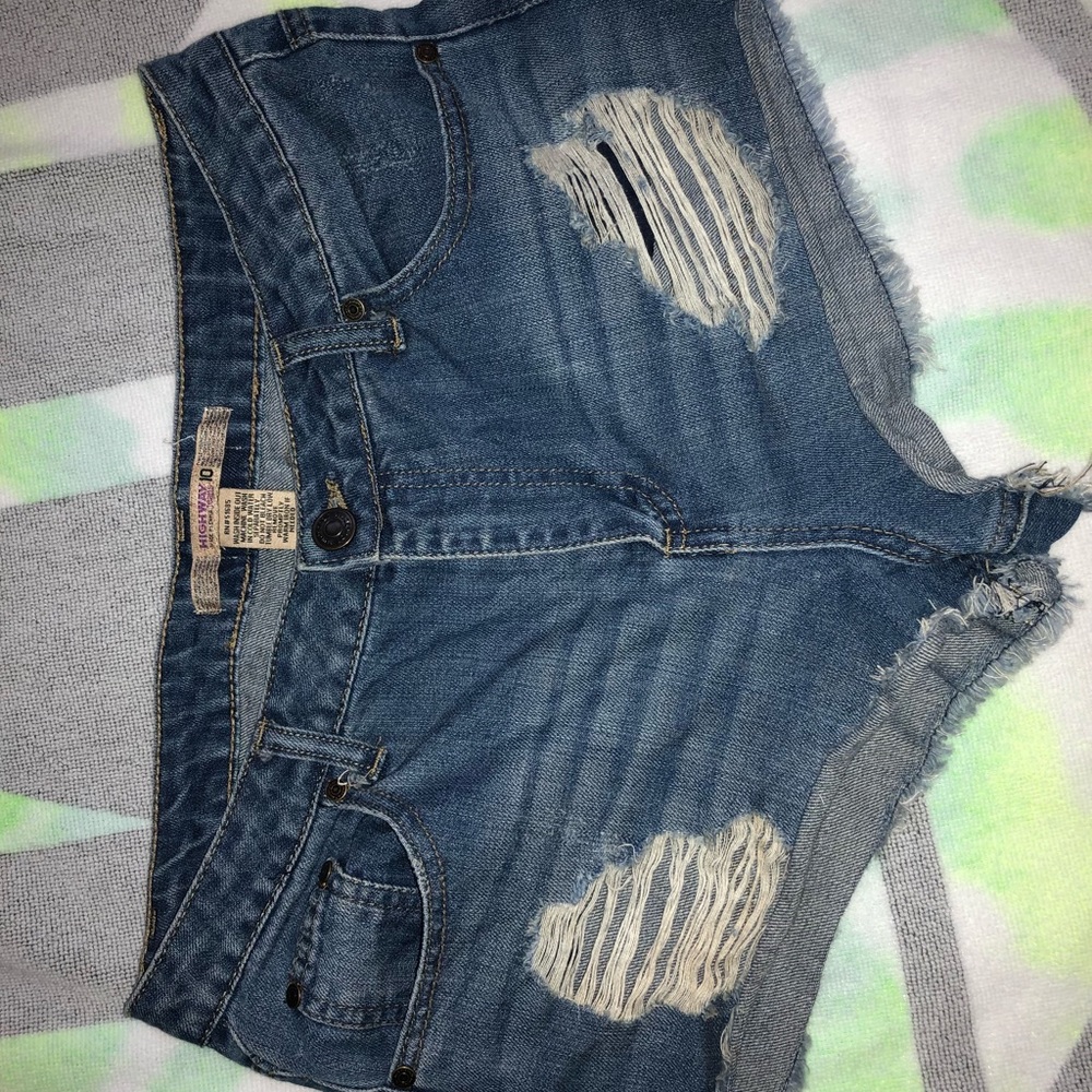 denim shorts